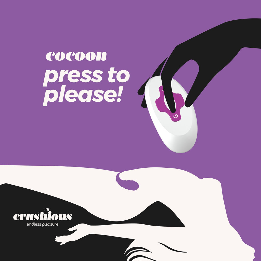 Cocoon Ovo Vibratório Recarregável Com Comando À Distância Crushious Roxo