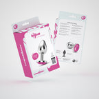 Plug Anal Joia Bijou Rosa Grande Crushious Com Bolsa Aveludada Grátis