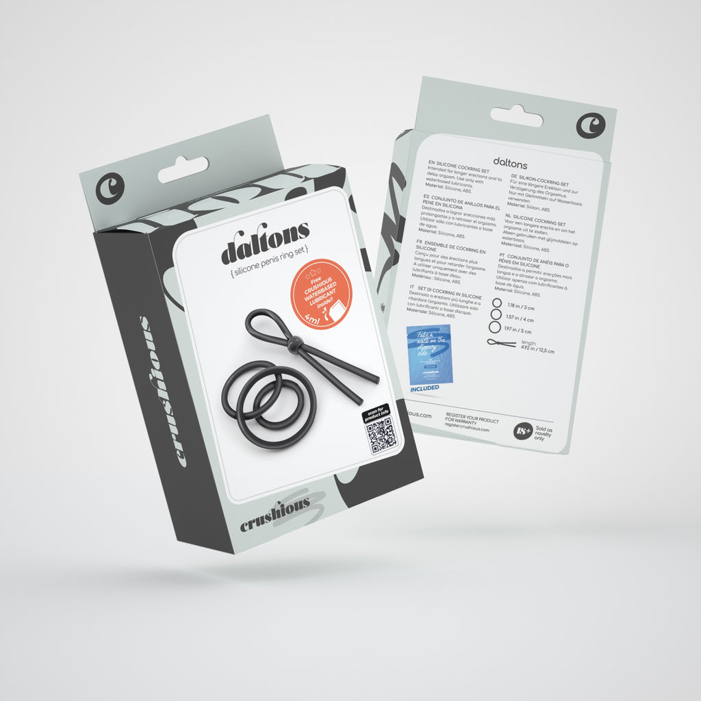 Daltons Conjunto De Anéis De Silicone Para O Pénis Crushious