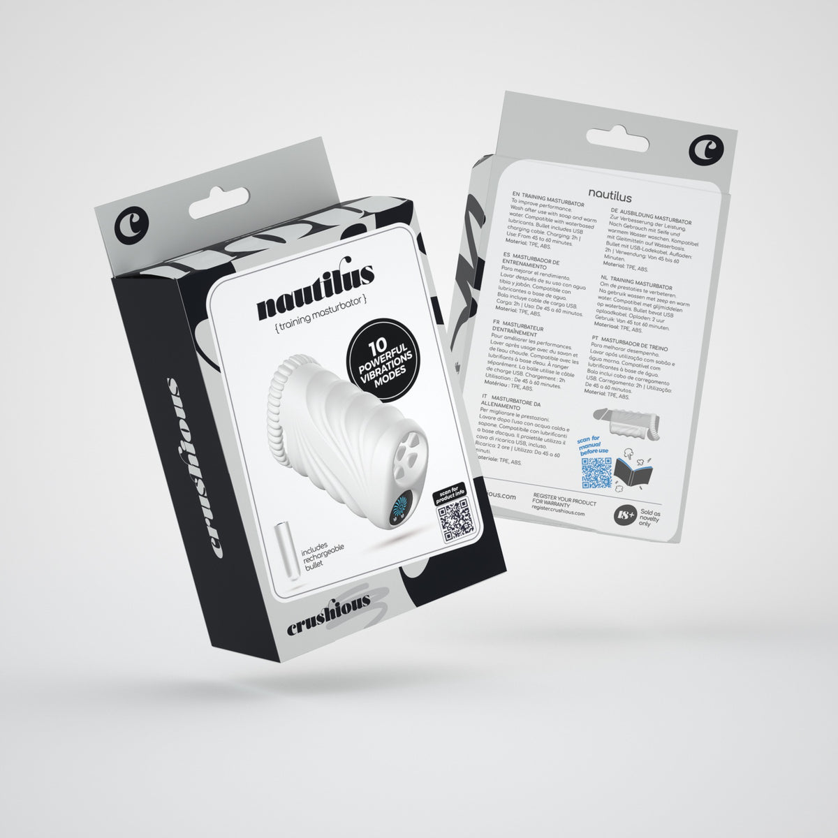 Nautilus Masturbador De Treino Com Bala Amovível Crushious