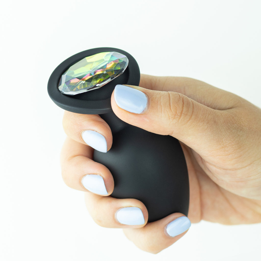 Camileo Plug Anal Pequeno Com 4 Joias Intercambiáveis Crushious