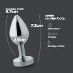 Borealis Plug Anal Pequeno Com Led Crushious