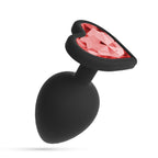 Cuore Plug Anal Grande Com 4 Joias Intercambiáveis Crushious