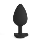 Cuore Plug Anal Médio Com 4 Joias Intercambiáveis Crushious
