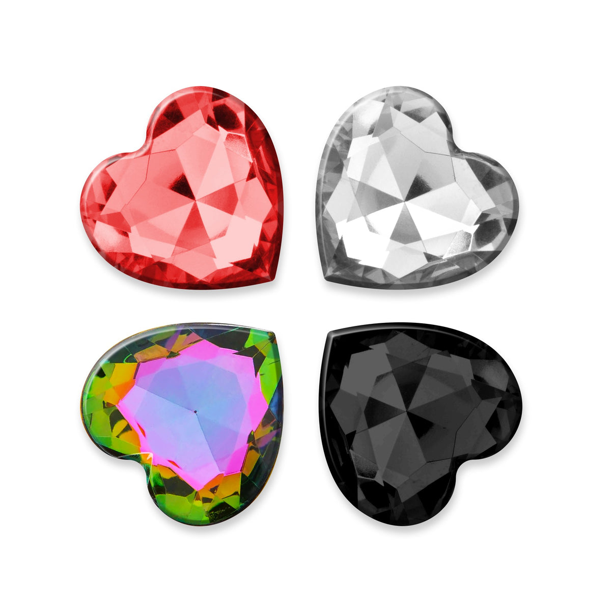 Cuore Plug Anal Pequeno Com 4 Joias Intercambiáveis Crushious