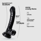 Hudini Dildo Anal Jelly Preto Crushious