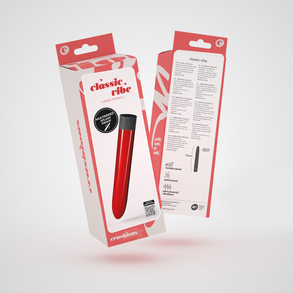 Vibrador Classic Vibe Crushious Vermelho