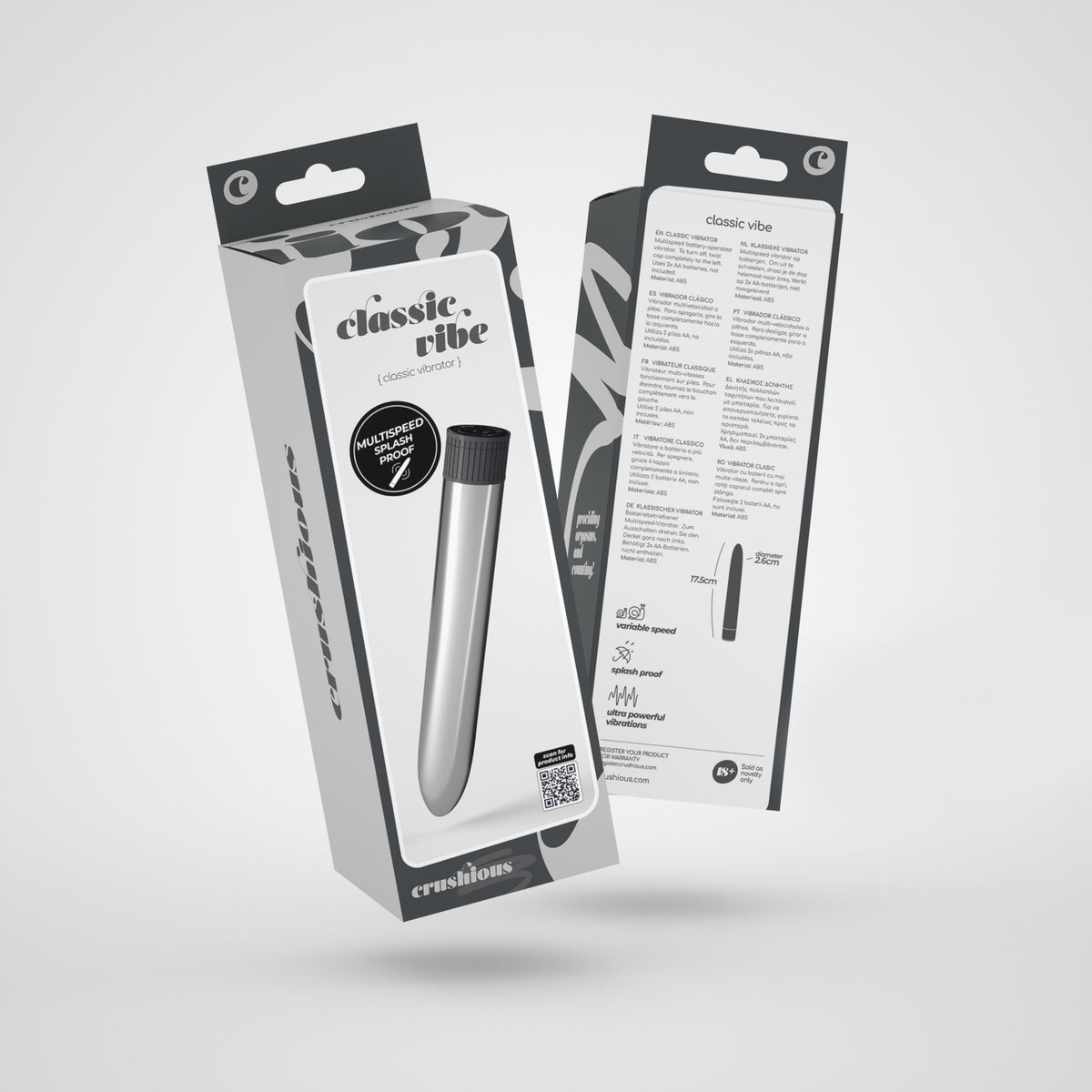 Vibrador Classic Vibe Crushious Prateado