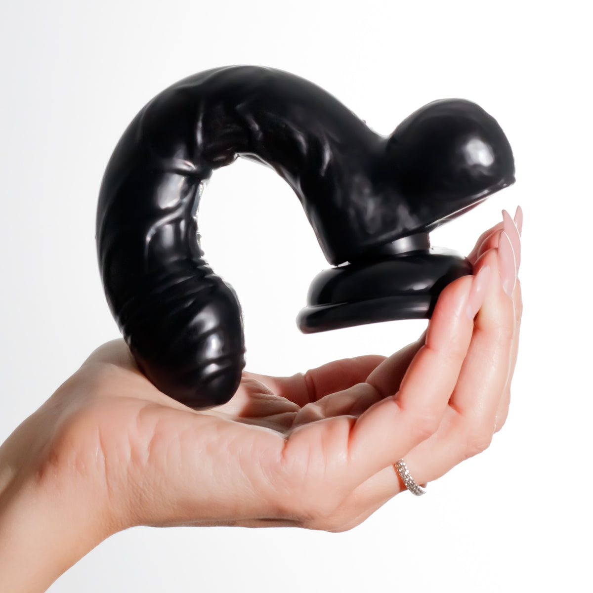 Hudini Dildo Anal Jelly Preto Crushious