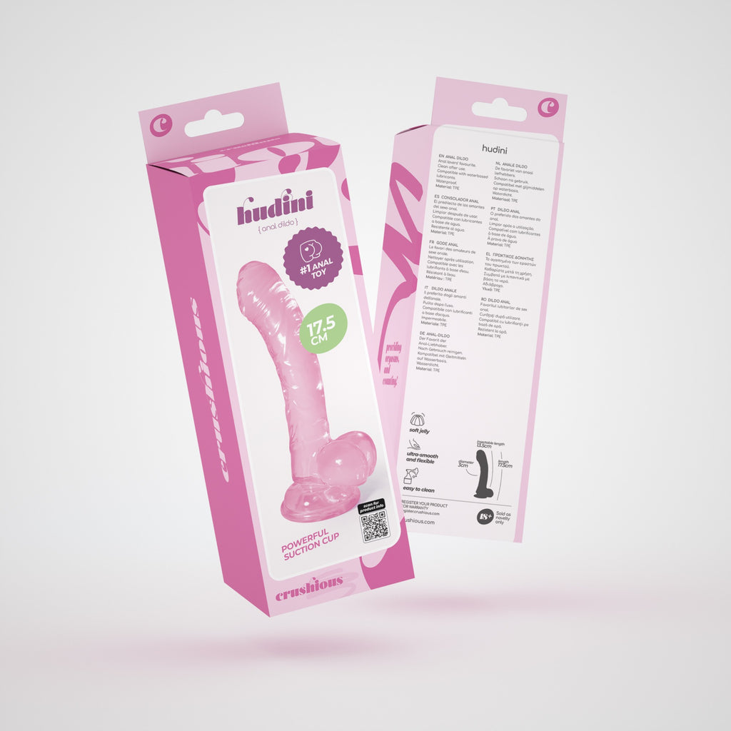 Hudini Dildo Anal Jelly Rosa Crushious