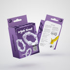 Set De Anéis Penianos Triple Bead Transparentes Crushious