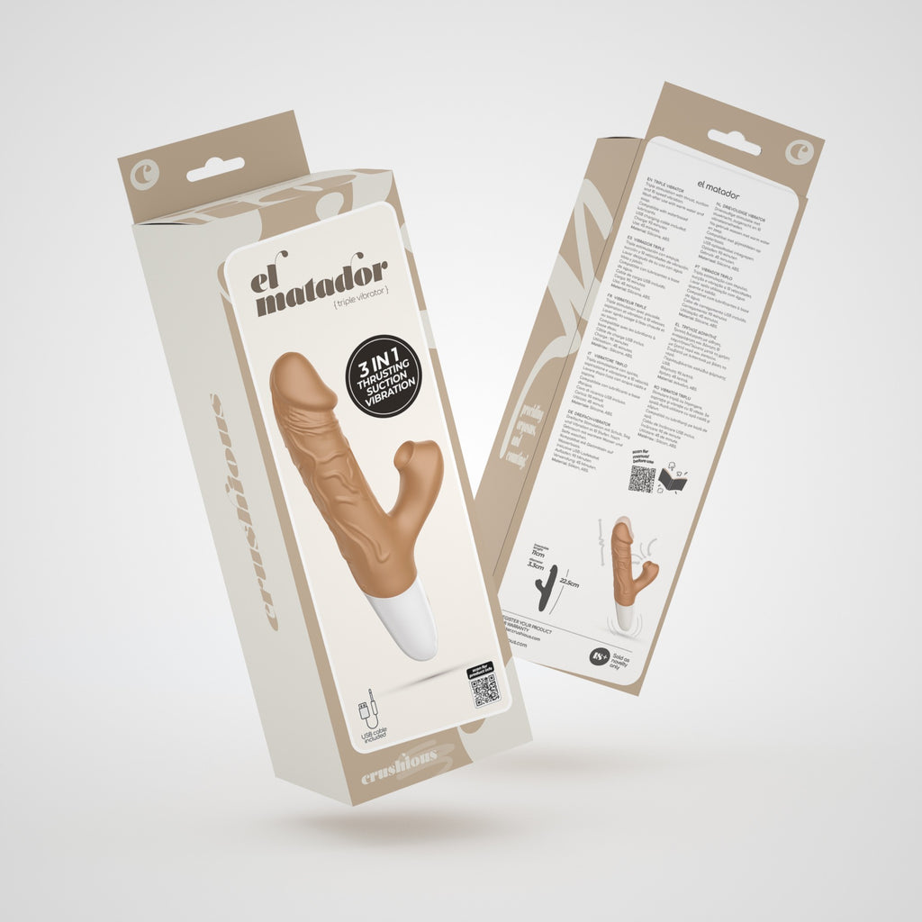 Vibrador Realista Com Vai-Vem El Matador Crushious