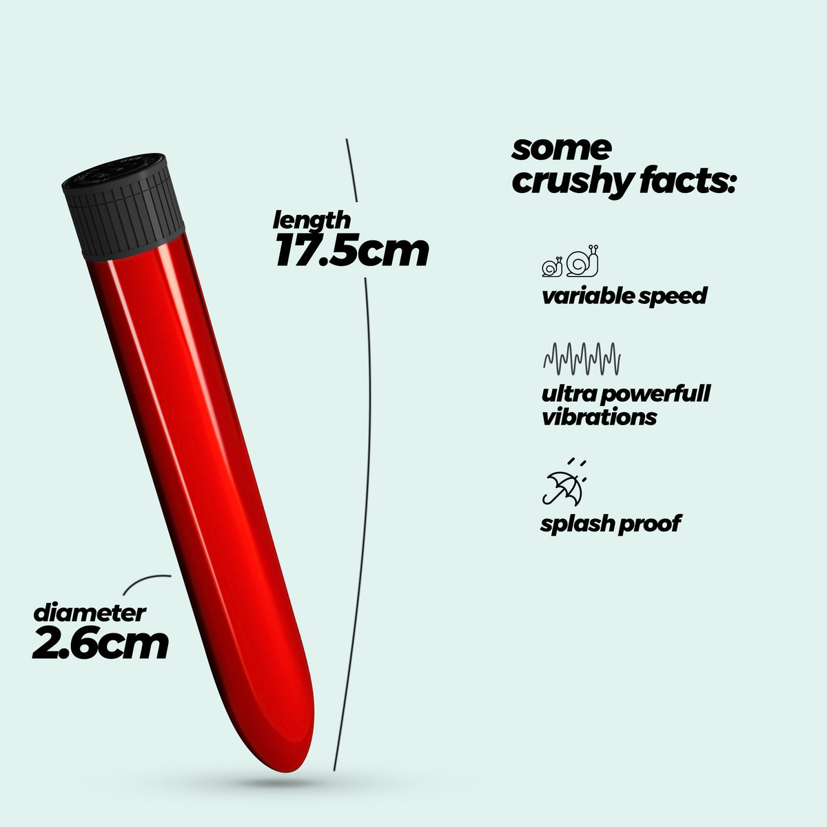Vibrador Classic Vibe Crushious Vermelho