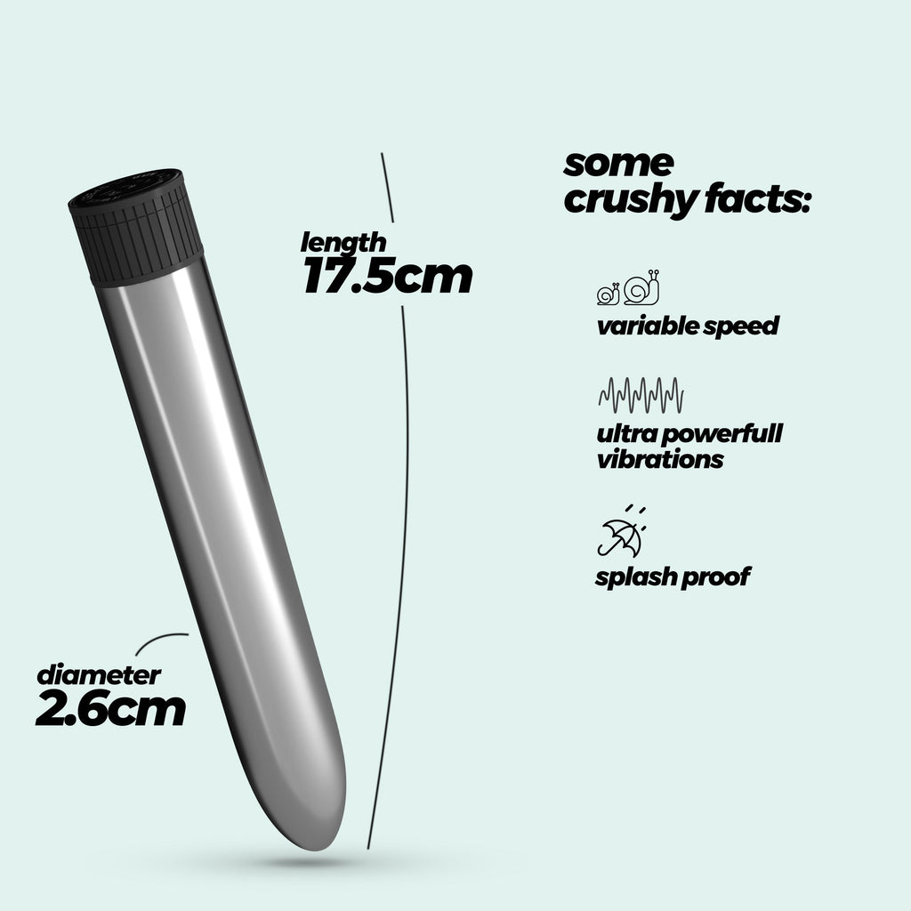 Vibrador Classic Vibe Crushious Prateado