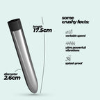 Vibrador Classic Vibe Crushious Prateado