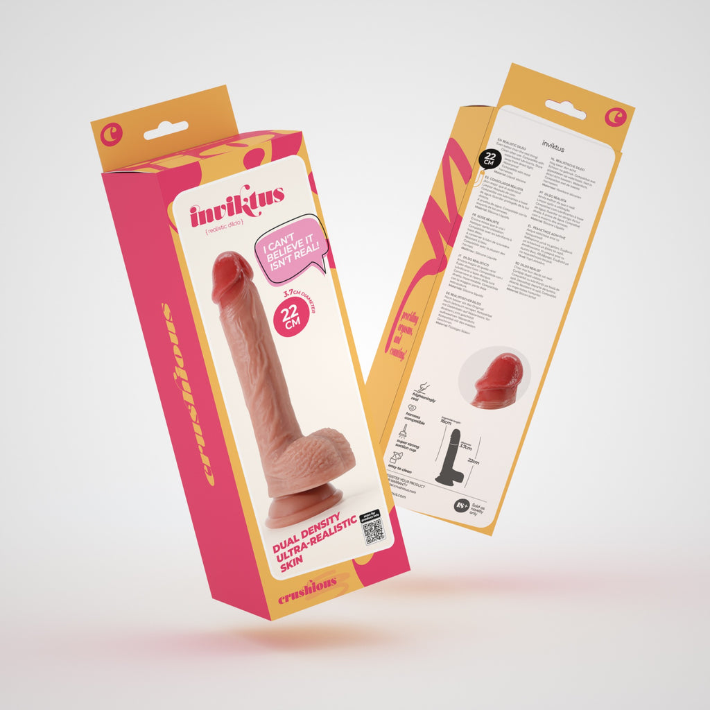 Dildo De Silicone Líquido Inviktus 8 Crushious Pele