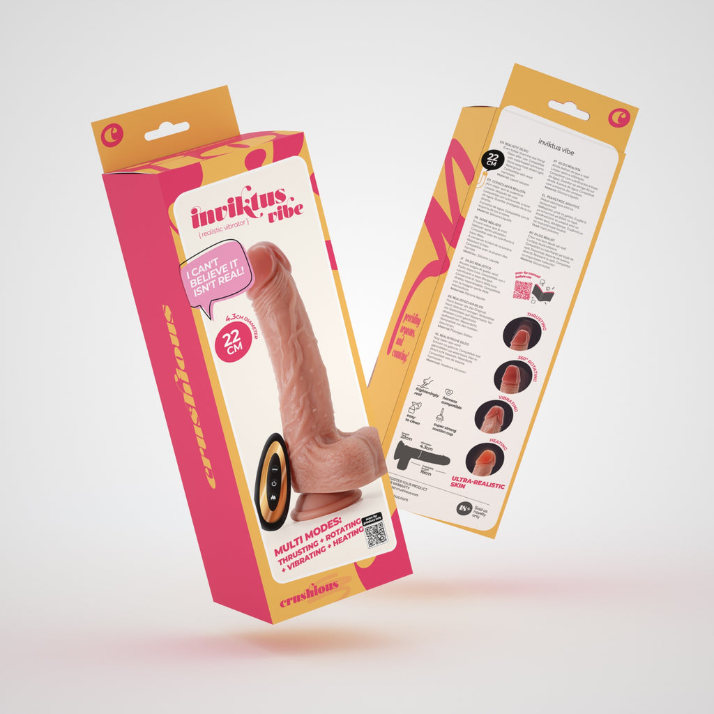 Vibrador De Silicone Líquido Inviktus Vibe 8,5 Crushious Pele