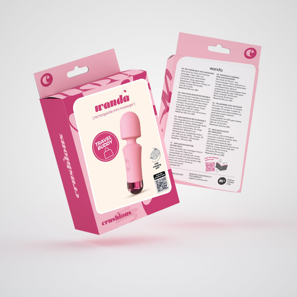 Wanda Mini Varinha Recarregável Rosa Crushious