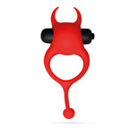 Daemon Anel Para O Pénis Com Vibração Vermelho Crushious