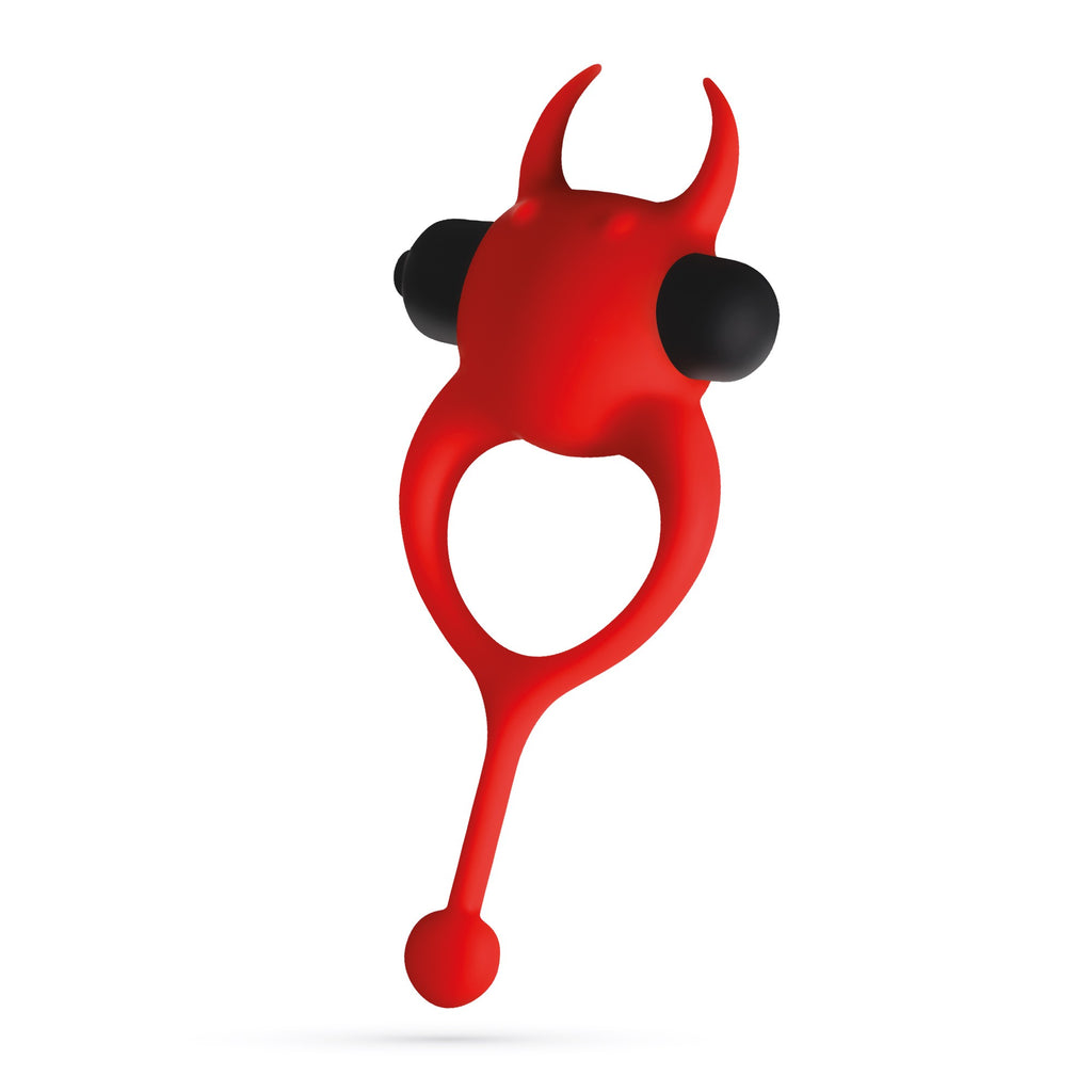 Daemon Anel Para O Pénis Com Vibração Vermelho Crushious