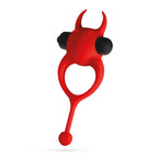 Daemon Anel Para O Pénis Com Vibração Vermelho Crushious