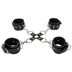 Algemas Para Os Pulsos E Tornozelos Ouch! Leather Hand And Leg Cuffs Pretas