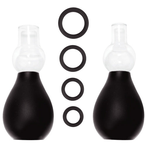 Kit Sugador De Mamilos Ouch! Nipple Erector Set Preto