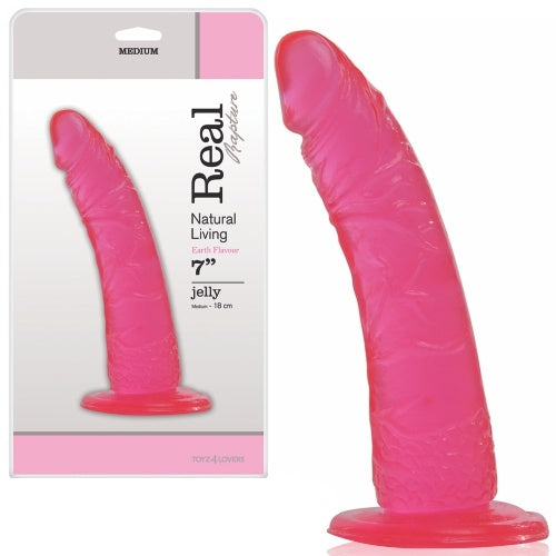 Dildo Real Rapture Earth Flavour 7'' Rosa