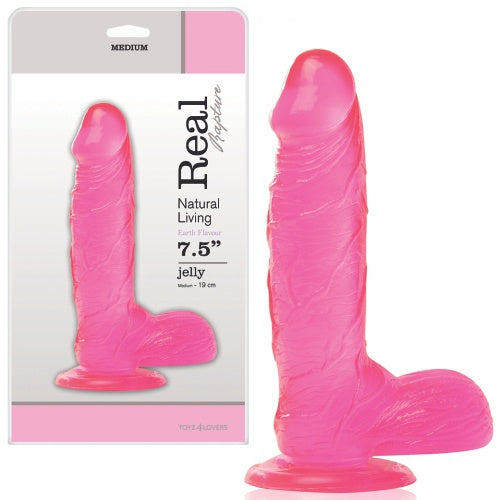 Dildo Real Rapture Earth Flavour 7.5'' Rosa