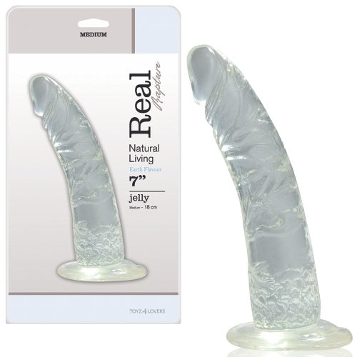 Dildo Real Rapture Earth Flavour 7'' Transparente