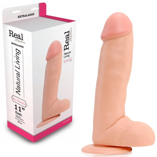 Dildo Realístico Real Rapture Sky Emotion 11'' Branco
