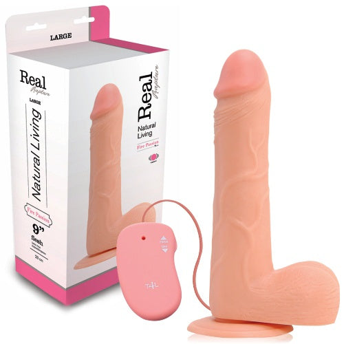 Vibrador Realístico Real Rapture Fire Passion 9'' Branco