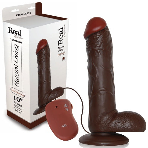 Vibrador Realístico Real Rapture Sky Emotion 10'' Negro