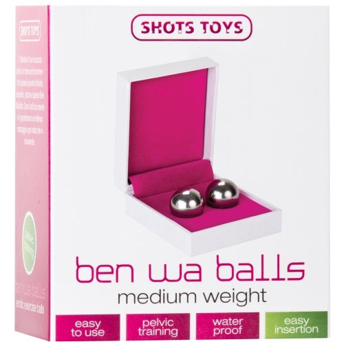 Bolas Vaginais Ben Wa Balls Medium Weight Prateadas