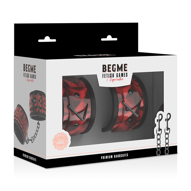 Algemas Em Punho Begme Red Edition Hand Cuffs