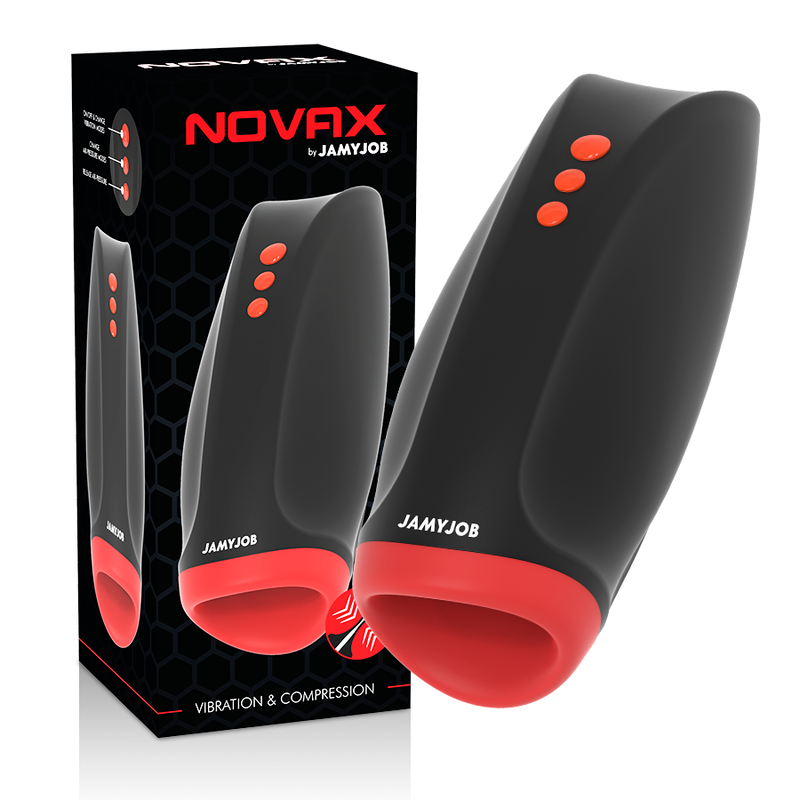 Masturbador Jamyjob Novax Com Vibração E Compressão