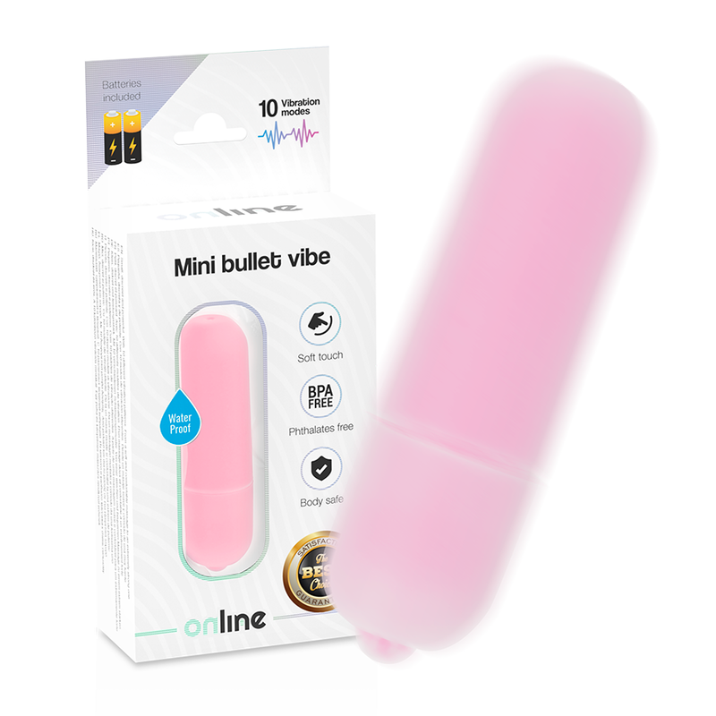 Mini Bala Vibratória Online Rosa