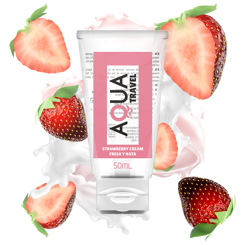 Lubrificante À Base De Água Aqua De Morango - 50 Ml