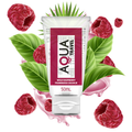 Aqua Travel - Lubrificante À Base De Água Sabor Framboesa Selvagem - 50 Ml