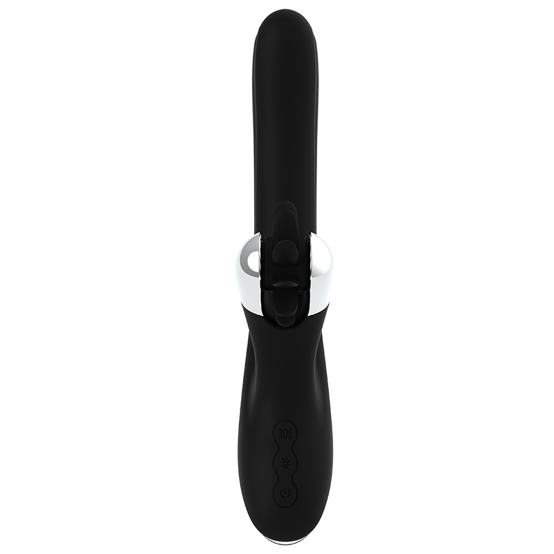 Vibrador Com Rotação Black&Silver Bunny Storm