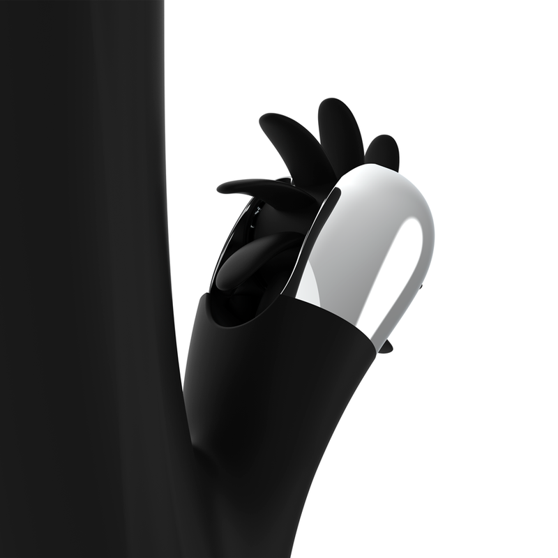 Vibrador Com Rotação Black&Silver Bunny Storm