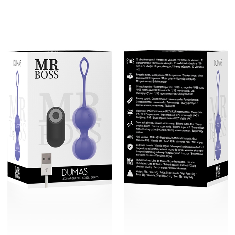 Bolas Kegel Com Vibração E Controle Remoto Mr Boss Dumas
