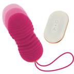Ovo Vibratório Com Comando Recarregavel Ohmama Função Para Cima E Para Baixo Egg 7 Modos - Rosa