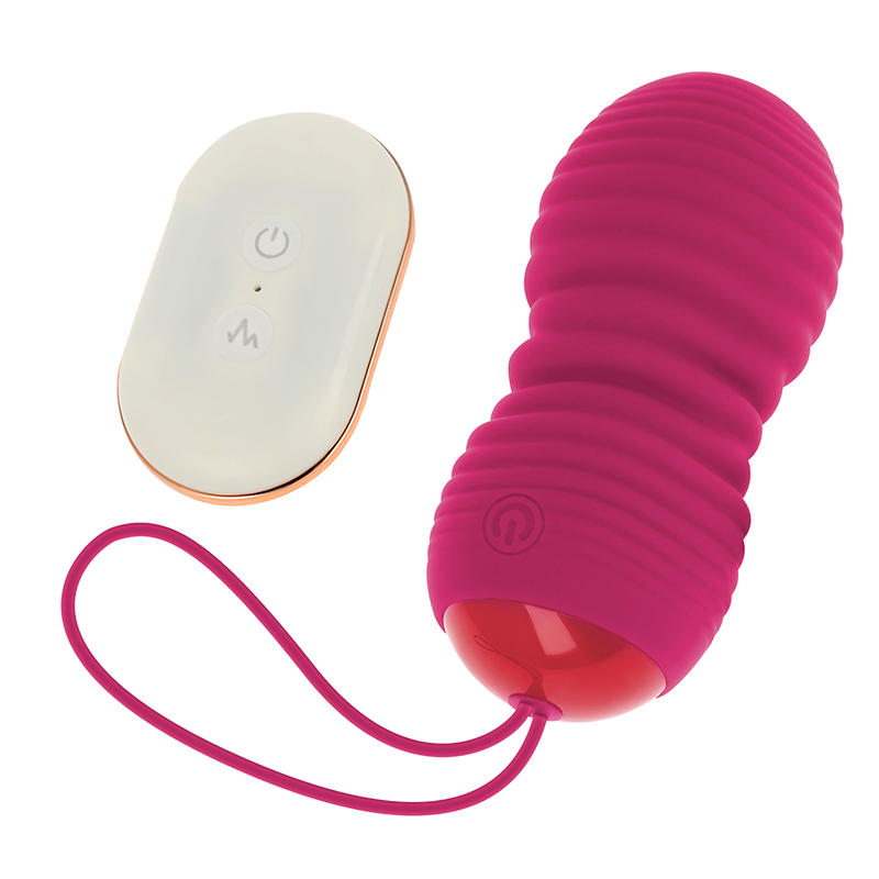 Ovo Vibratório Com Comando Recarregavel Ohmama Função Para Cima E Para Baixo Egg 7 Modos - Rosa