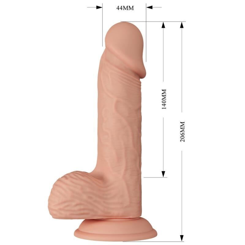 Dildo Realístico E Flexível 20,6 Cm - Carne Baile