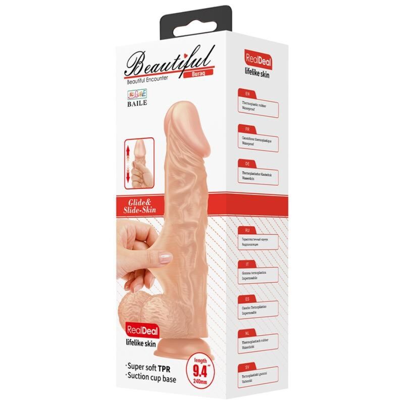 Dildo Realístico E Flexível 24 Cm - Carne Baile