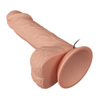 Vibrador Realistico Impulso E Rotação 20,6 Cm - Carne Baile