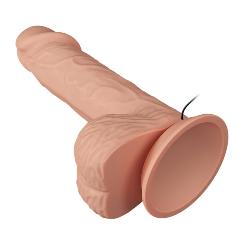 Vibrador Realistico Impulso E Rotação 20,6 Cm - Carne Baile