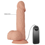 Vibrador Realistico Impulso E Rotação 20,6 Cm - Carne Baile