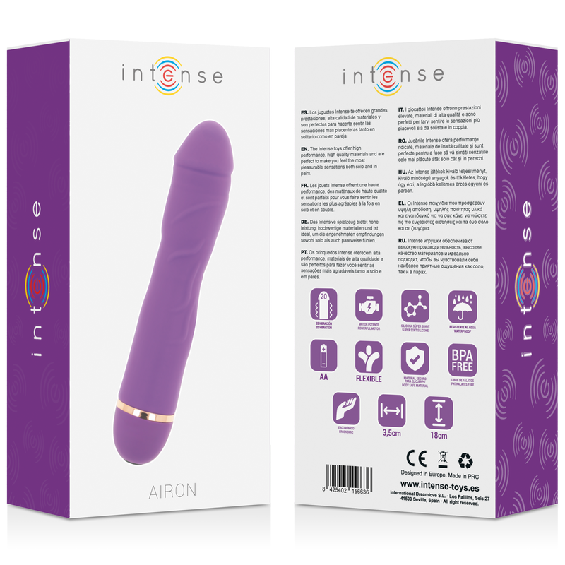 Vibrador Intense Airon 20 Speeds Silicone Purple
